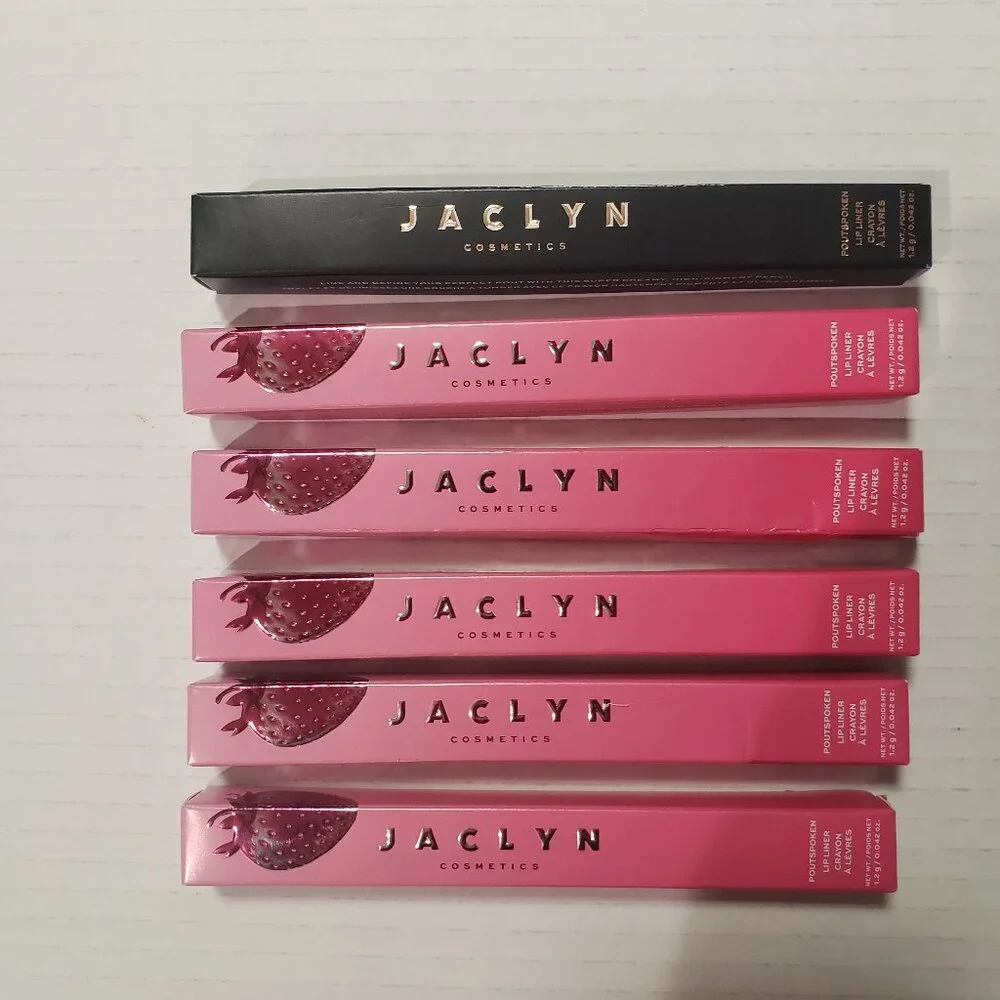Jaclyn Cosmetics Poutspoken Lip Liners (Lot of 6) New‎ Unopened